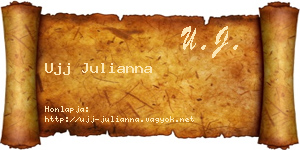 Ujj Julianna névjegykártya